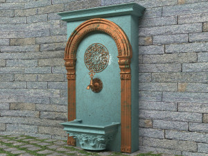 Wall Fountains Collection 4K 3Dモデル