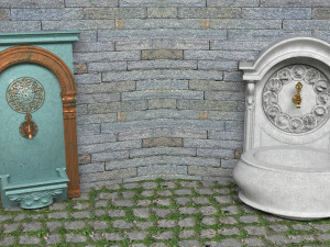 Wall Fountains Collection 4K 3Dモデル