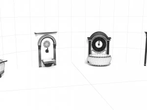 Wall Fountains Collection 3D Model