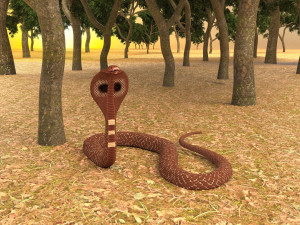 COBRA DOWNLOAD COBRA 3d model animated for  blender-fbx-unity-maya-unreal-c4d-3ds max - 3D printing SNAKE COBRA SNAKE