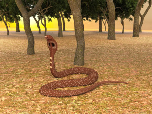 Spectacled Cobra 4K 3D Модель