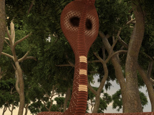 Spectacled Cobra 4K 3D Модель