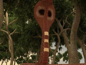 Spectacled Cobra 4K 3D Model