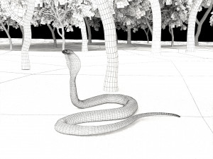 Spectacled Cobra 4K 3D Модель