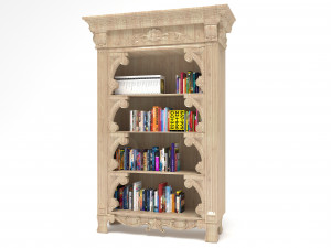 Bookcase 4K 3D 모델