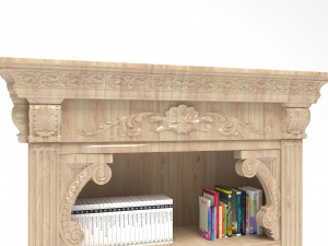 Bookcase 4K Modèle 3D