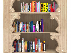 Bookcase 4K Modèle 3D