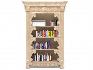 Bookcase 4K Modèle 3D