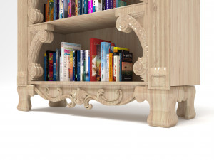 Bookcase 4K Modèle 3D