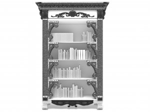 Bookcase 4K Modèle 3D