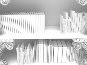 Bookcase 4K Modèle 3D