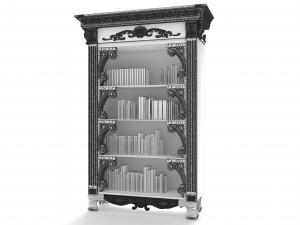 Bookcase 4K Modèle 3D