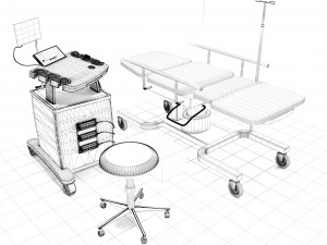 Ultrasound Room 3 - 4K 3D Model