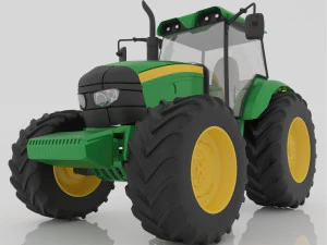 Trator Agr&iacute;cola 4K Modelo 3D