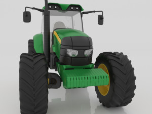 Farm Tractor 4K 3D 模型