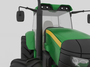 Farm Tractor 4K 3D 模型