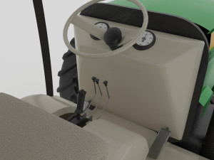 Farm Tractor 4K 3D 模型