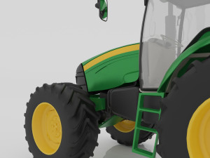 Farm Tractor 4K 3D 模型
