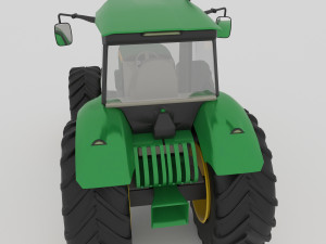 Farm Tractor 4K 3D 模型