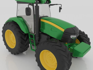 Farm Tractor 4K 3D 模型