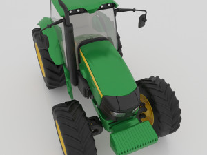 Farm Tractor 4K 3D 模型