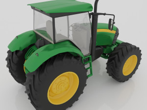 Farm Tractor 4K 3D 模型