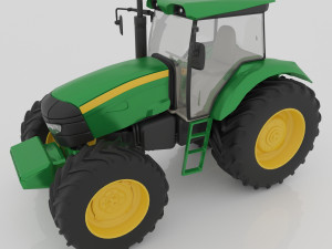 Farm Tractor 4K 3D 模型