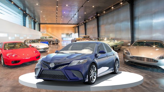 Toyota Camry 3D Модель .c4d .max .obj .3ds .fbx .stl .blend 
