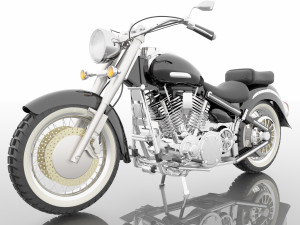 Chopper Biker 4K 3D Model
