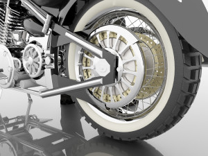 Chopper Biker 4K 3D Model