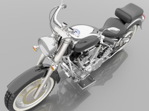 Chopper Biker 4K 3D Model