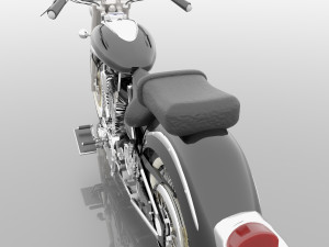Chopper Biker 4K 3D Model