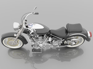 Chopper Biker 4K 3D Model