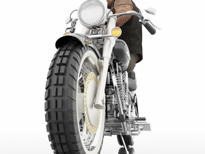 Chopper Biker 4K 3D Model