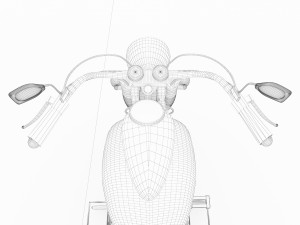 Chopper Biker 4K 3D Model