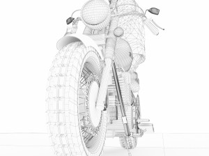 Chopper Biker 4K 3D Model