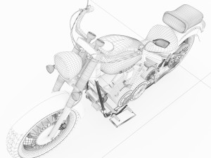 Chopper Biker 4K 3D Model