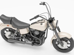 Chopper Biker 2 3D Model