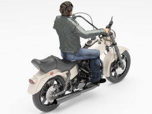 Chopper Biker 2 - 4K Model 3D