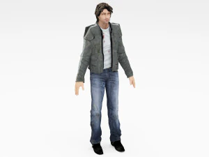Chopper Biker 2 3D Model