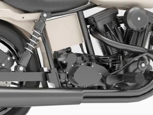 Chopper Biker 2 3D Model