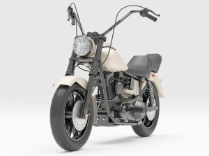 Chopper Biker 2 3D Model