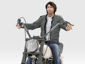 Chopper Biker 2 3D Model
