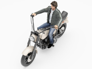 Chopper Biker 2 - 4K Model 3D