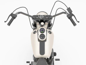 Chopper Biker 2 3D Model