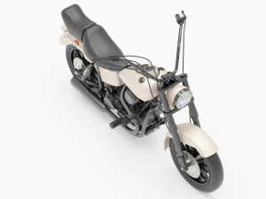 Chopper Biker 2 3D Model