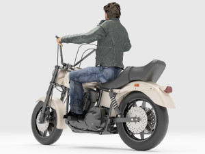 Chopper Biker 2 - 4K Model 3D