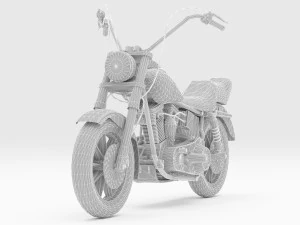 Chopper Biker 2 3D Model