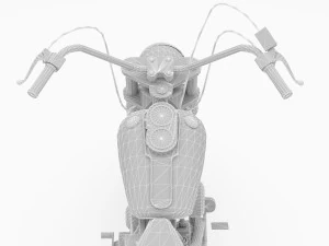 Chopper Biker 2 3D Model