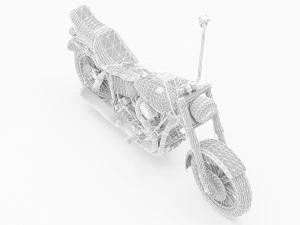Chopper Biker 2 3D Model